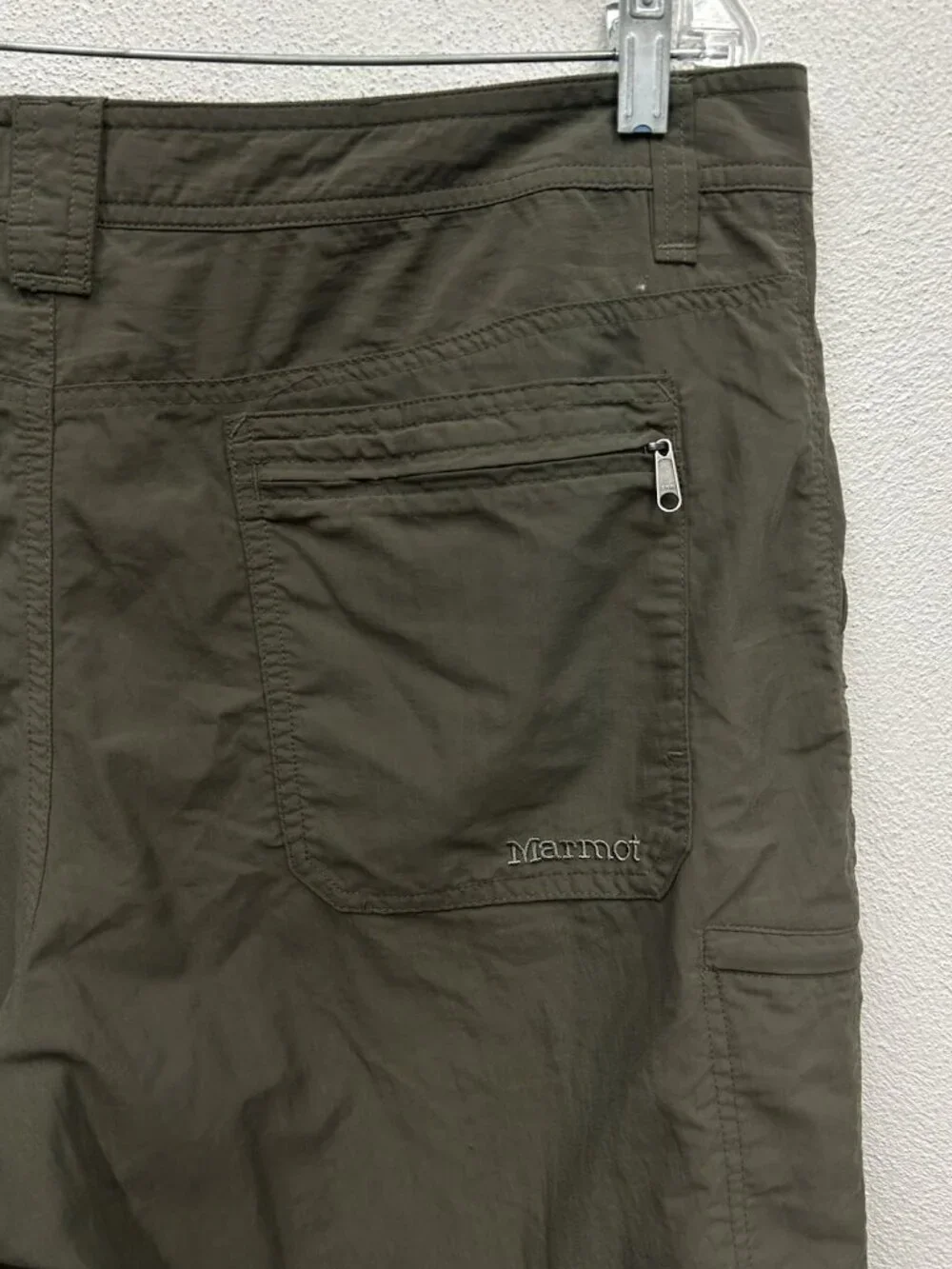 Marmot Nylon Cargo Hiking Shorts Mens 38 XXL Green Outdoor 10” Inseam Tech